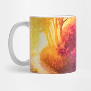 Autumn light landscape Mug